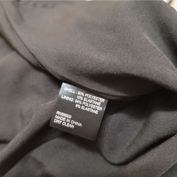 Antonio Melani Thelma Black Bubble Sleeve V-Neck Smocked Waist Tiered Sz 10 New - Picture 11 of 11